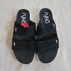 SOLD Ryka Marilyn Sandals Black sz 8.5 NWOB